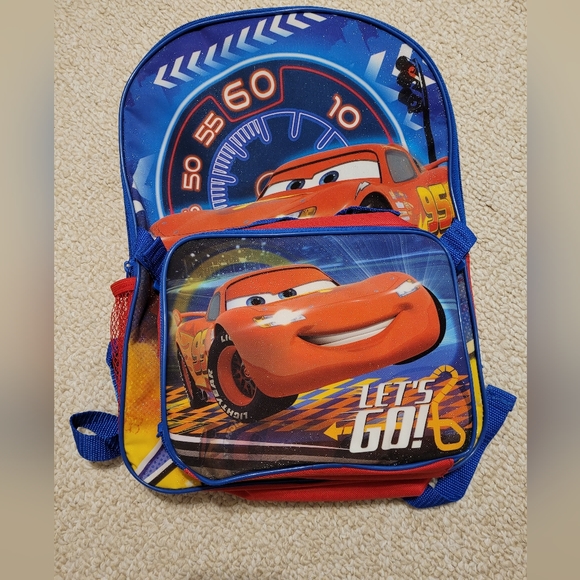 Disney Other - NWT Kids Disney/Pixar Cars Backpack and Lunch Box.